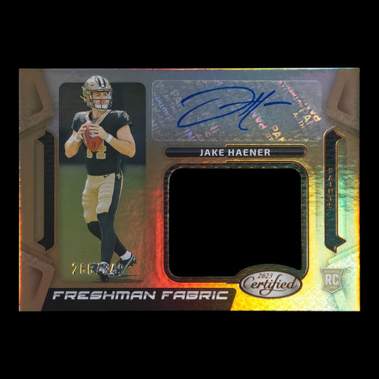 2023-24 JAKE HAENER Freshman Fabric 266/349 Bronze RC FFMS-36