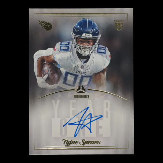 2023-24 TYJAE SPEARS YEAR ONE Signatures On Card Luminance Y1TYSSP