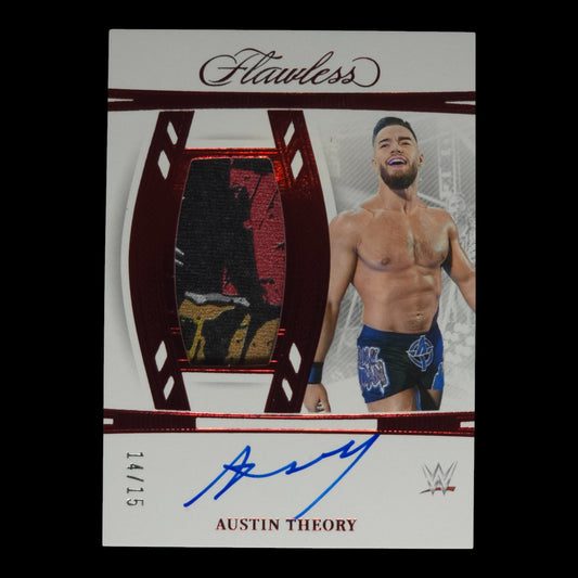 2024 AUSTIN THEORY Vertical Memorabilia Ruby Red 14/15 Flawless VT-ATH