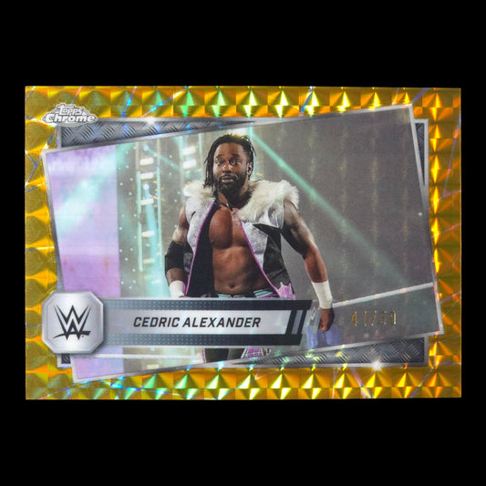 2025 CEDRIC ALEXANDER Gold 41/50 NXT Topps Chrome #143