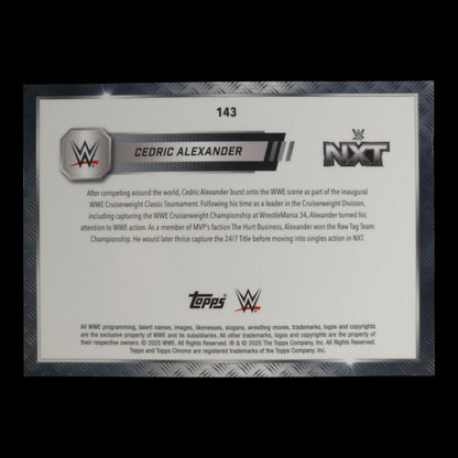 2025 CEDRIC ALEXANDER Gold 41/50 NXT Topps Chrome #143