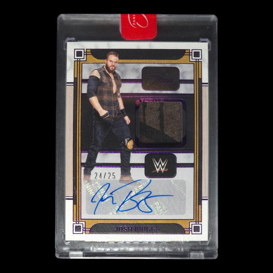 2024 JOSH BRIGGS Memorabilia Autographs Purple 24/25 Panini Three Count MA-JBR