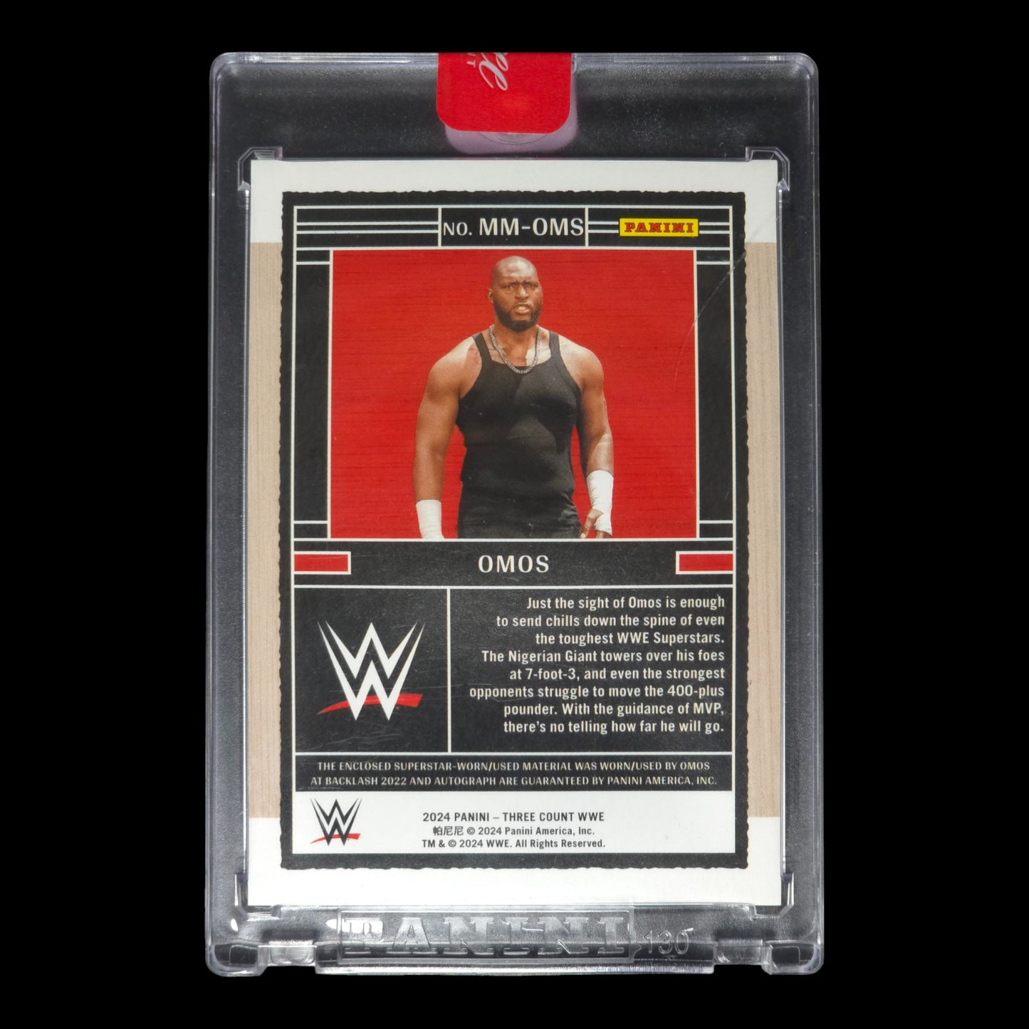 2024 OMOS Patch Auto 3/10 Panini Three Count MM-OMS
