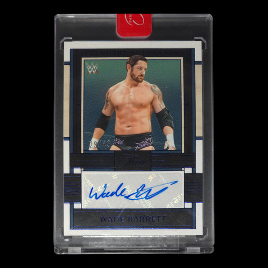 2024 WADE BARRETT Legendary Autographs Blue 29/49 Panini Three Count LA-WBR