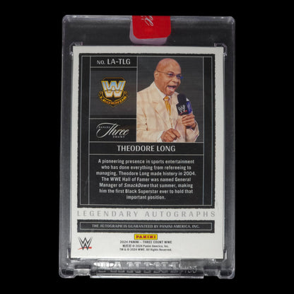 2024 THEODORE LONG Legendary Autographs 13/99 Panini Three Count LA-TLG