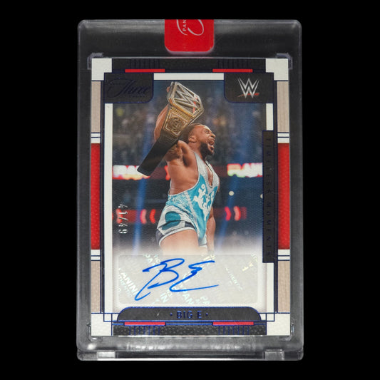 2024 BIG E Purple Timeless Moments Autographs 41/49 Panini Three Count TV-BGE