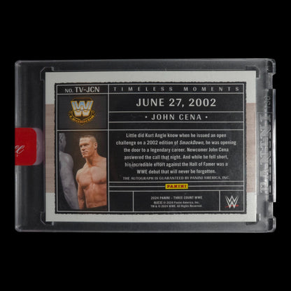 2024 JOHN CENA Timeless Moments Autograph 64/99 Panini Three Count TV-JCN