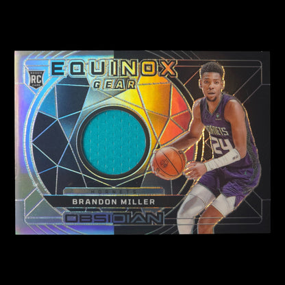 2023-24 BRANDON MILLER Equinox Gear 106/249 Obsidian Hornets EG-BMI
