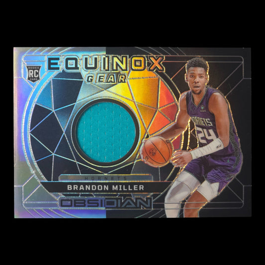 2023-24 BRANDON MILLER Equinox Gear 106/249 Obsidian Hornets EG-BMI