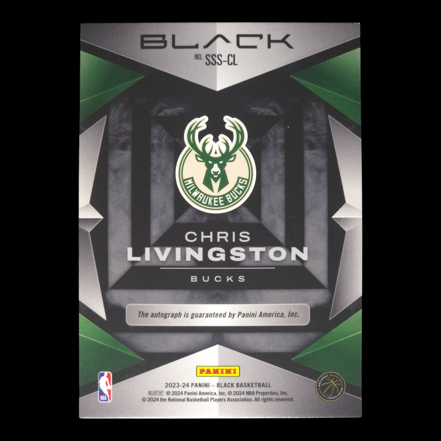 2023-24 CHRIS LIVINGSTON Smoke Show 29/35 Black Bucks SSS-CL