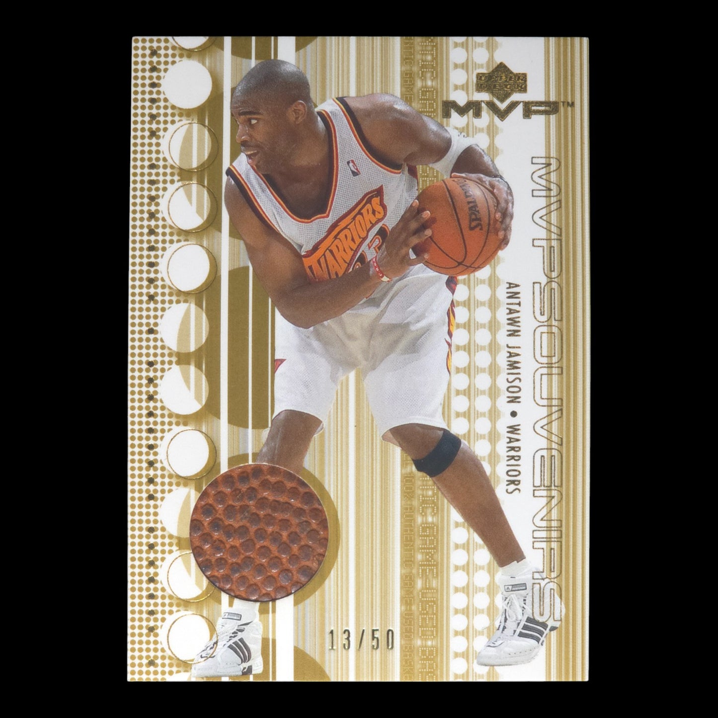 2001 ANTAWN JAMISON MVP Souvenirs 13/50 Game Used Upper Deck #AJ