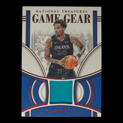 2023-24 PJ WASHINGTON JR. Game Gear 3/24 Game Worn National Treasures GG-PJW
