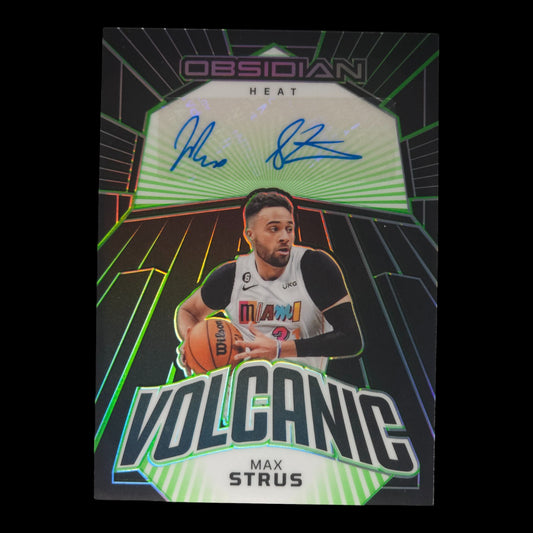 2022-23 MAX STRUS Volcanic Electric Etch Green 5/25 Obsidian VS-SHM