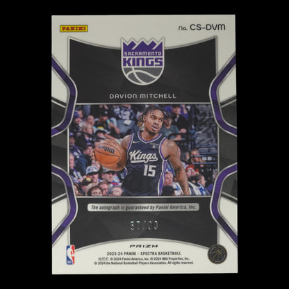 2023-24 DAVION MITCHELL Catalysts Autograph 57/99 Spectra Kings CS-DVM