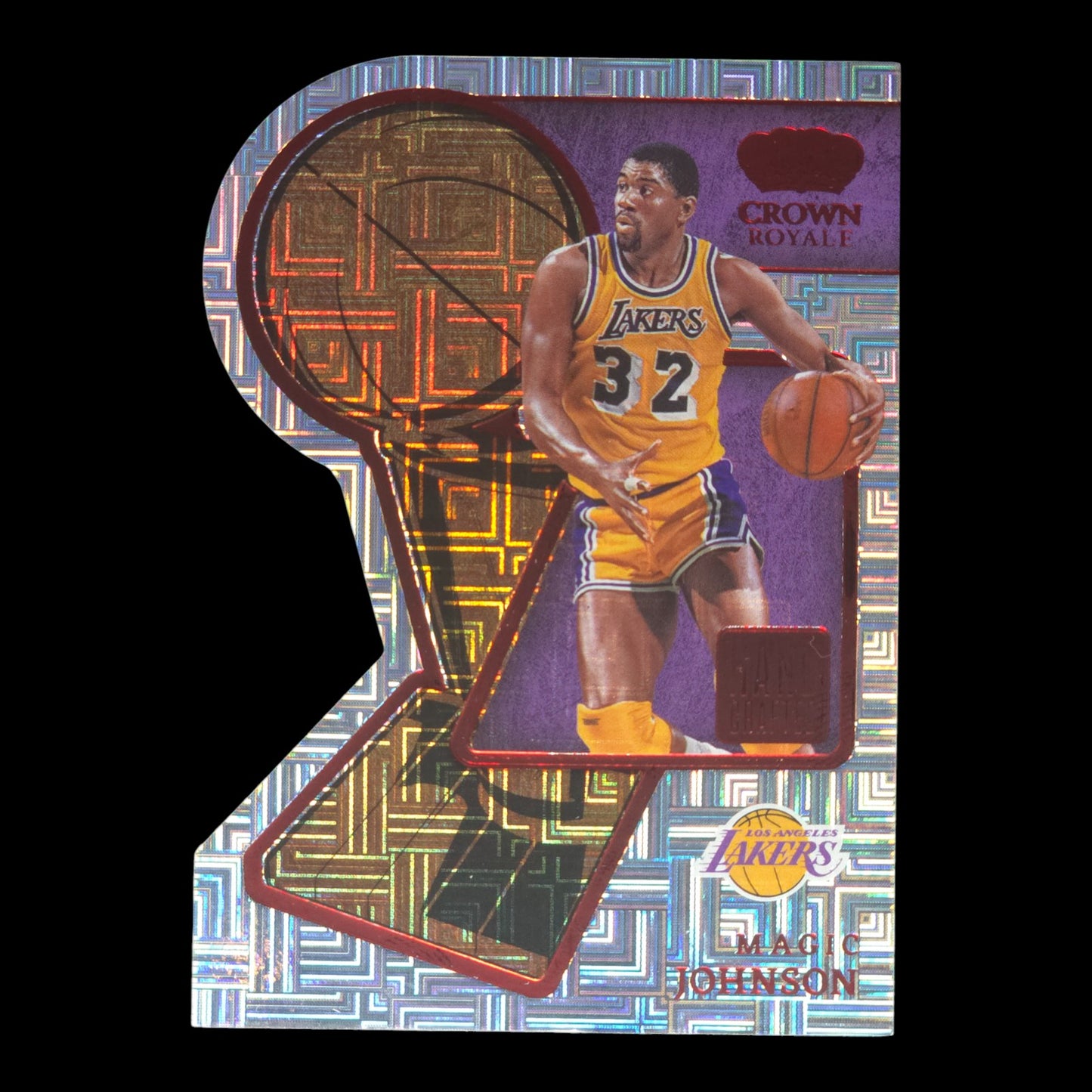 2022-23 MAGIC JOHNSON Hand Crafted Asia Red Crown Royal Lakers #1