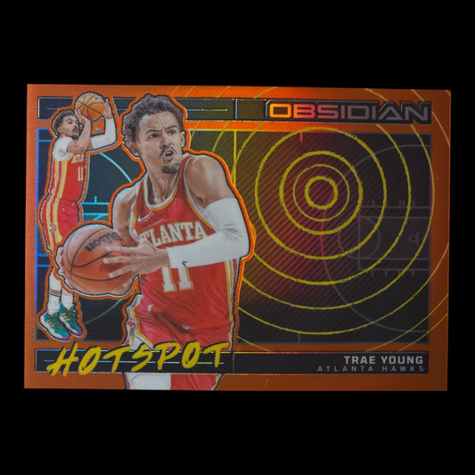 2023-24 TRAE YOUNG Hotspot Orange 3/75 Obsidian Hawks #5