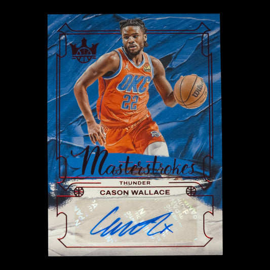 2024-25 CASON WALLACE Masterstrokes Autograph Ruby 11/75 Court Kings MS-WAL