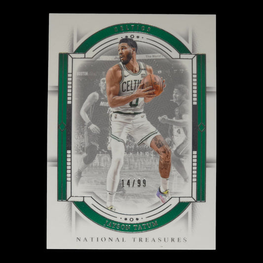2023-24 JAYSON TATUM 14/99 National Treasures Celtics #57