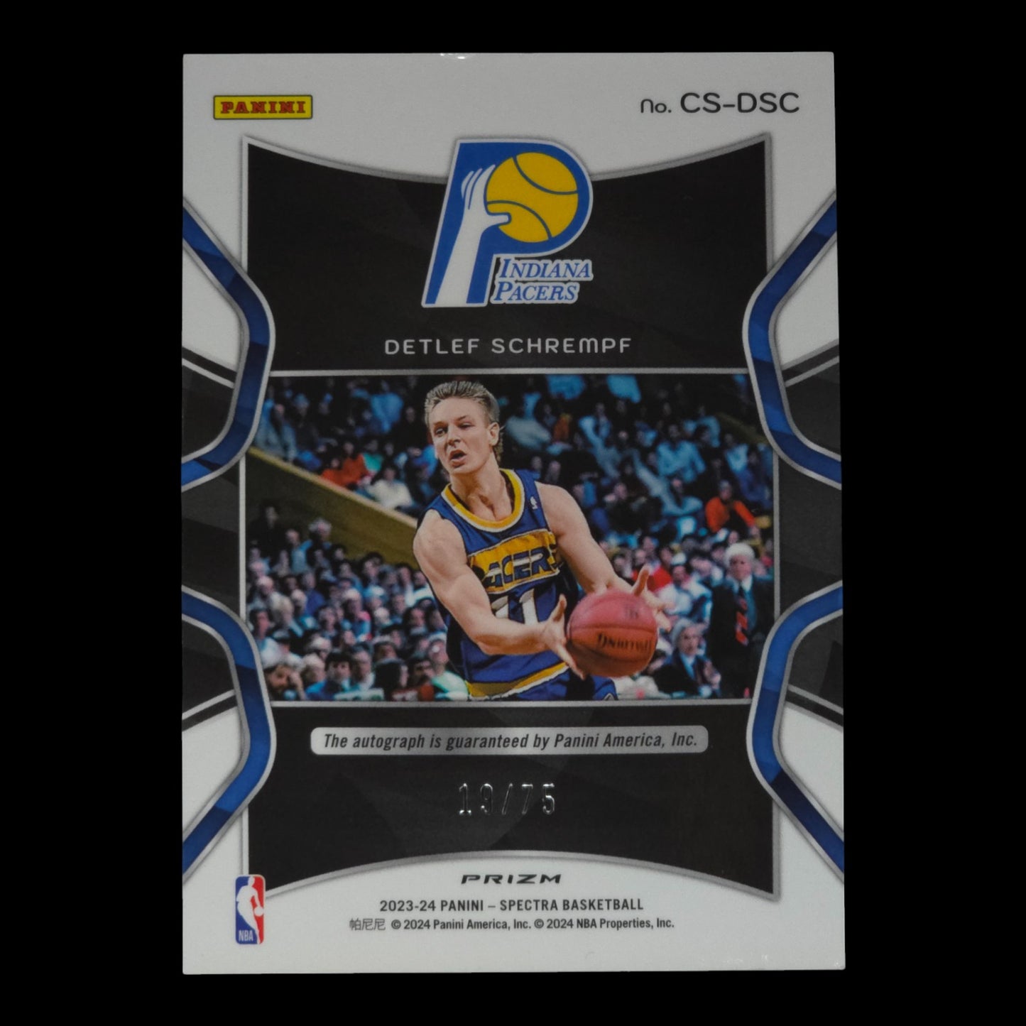2023-24 DETLEF SCHREMPF Catalysts Auto 19/75 Spectra Pacers CS-DSC