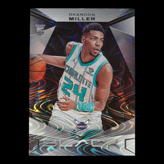 2023-24 BRANDON MILLER Rookie 69/75 Panini Black Hornets #73
