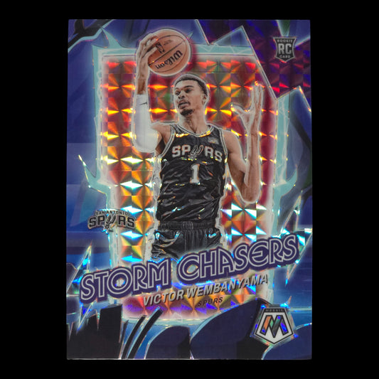 2023-24 VICTOR WEMBANYAMA Storm Chasers Rookie SP Mosaic Spurs #3