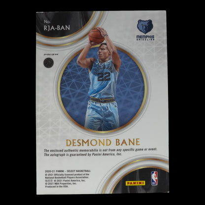 2020-21 DESMOND BANE RPA Prizm Red Select Grizzlies RJA-BAN
