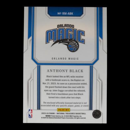 2023-24 ANTHONY BLACK Rookie Materials 11/99 National Treasures Magic RM-ABK