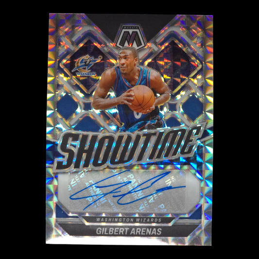 2023-24 GILBERT ARENAS Showtime Autograph Mosaic Wizards SS-ARE