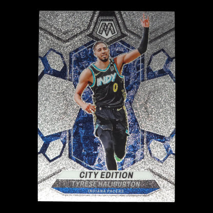 2023-24 TYRESE HALIBURTON City Edition Glitter SP Mosaic Pacers #289