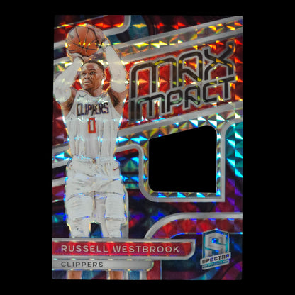 2023-24 RUSSELL WESTBROOK Max Impact 50/75 Game Worn Spectra Clippers MI-RUS