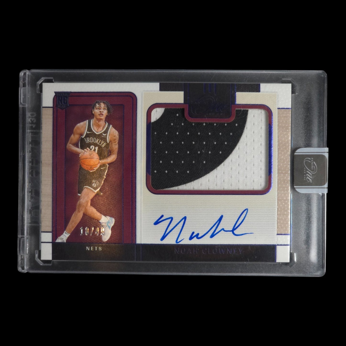 2023-24 NOAH CLOWNEY Precision Rookie Jersey Auto 18/49 One and One PRJ-NCW