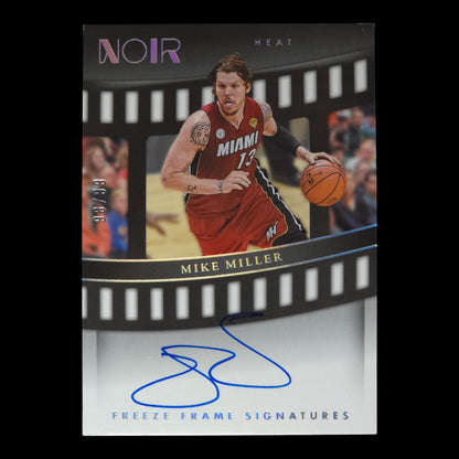 2022-23 MIKE MILLER Freeze Frame Signatures 98/99 Noir Heat FRF-MML