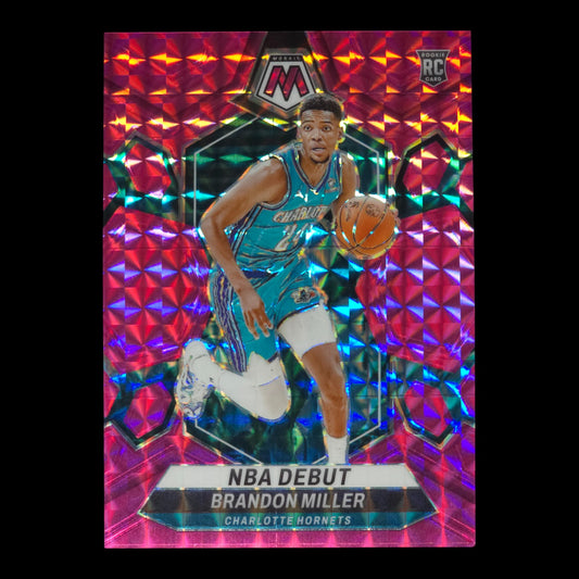2023-24 BRANDON MILLER Pink NBA Debut 67/149 Mosaic Hornets #252