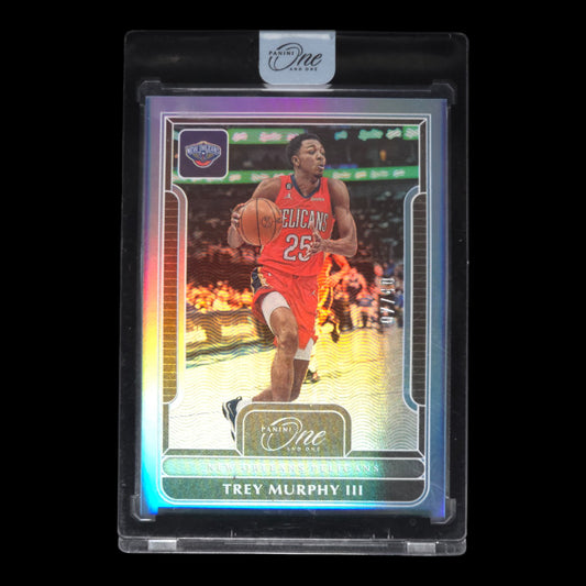 2022-23 TREY MURPHY III Blue 7/40 Panini One and One Encased Pelicans #93