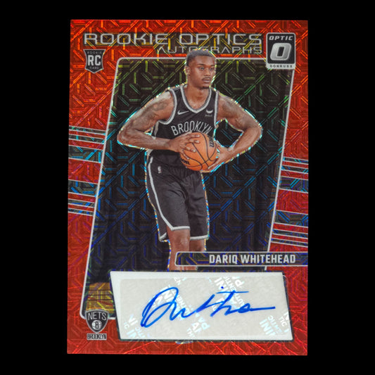 2023-24 DARIQ WHITEHEAD Rookie Optics Autographs Red Optic Choice ROA-WHT