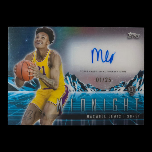 2023-24 MAXWELL LEWIS Rookie Horizon Signatures 1/25 Topps Midnight RHS-ML