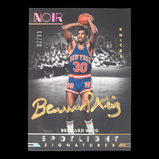 2022-23 BERNARD KING Spotlight Signatures On Card Gold Ink 97/99 Noir SSV-BKI
