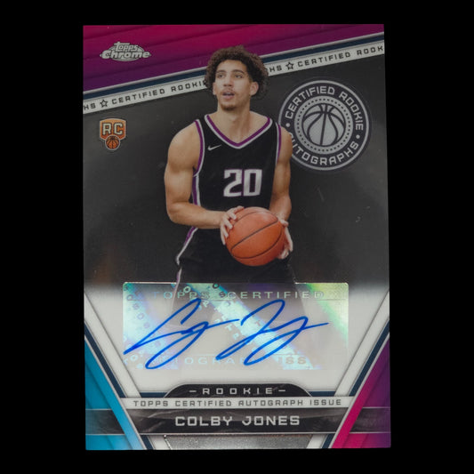 2023-24 COLBY JONES Certified Rookie Autograph Topps Chrome CRA-CJ