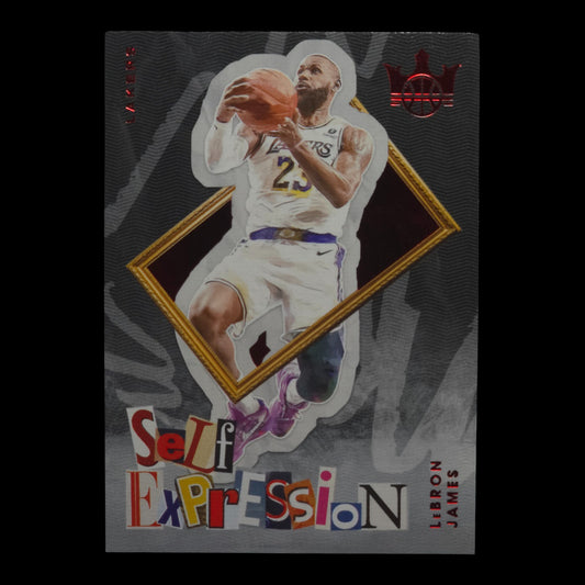 2024-25 LEBRON JAMES Self Expression Ruby 67/149 Court Kings Lakers #8