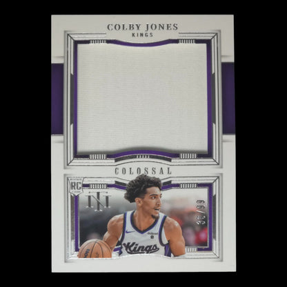 2023-24 COLBY JONES Colossal Materials 30/99 National Treasures Kings CR-CBY
