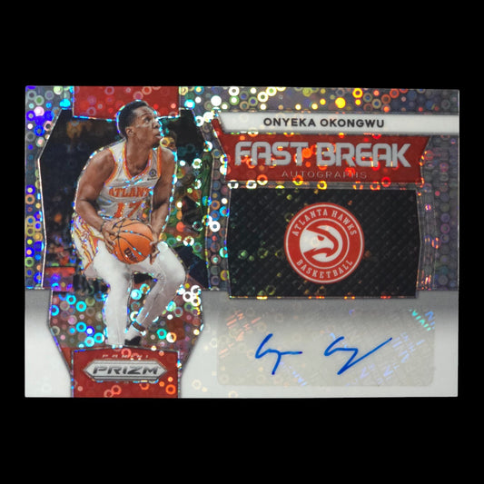2023-24 ONYEKA OKONGWU Fast Break Auto Prizm Hawks FB-OOA