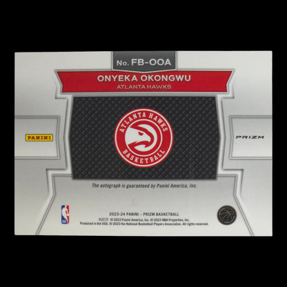 2023-24 ONYEKA OKONGWU Fast Break Auto Prizm Hawks FB-OOA