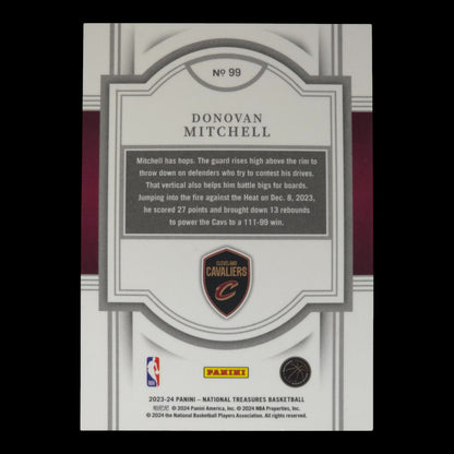 2023-24 DONOVAN MITCHELL 79/99 National Treasures Cavs #99