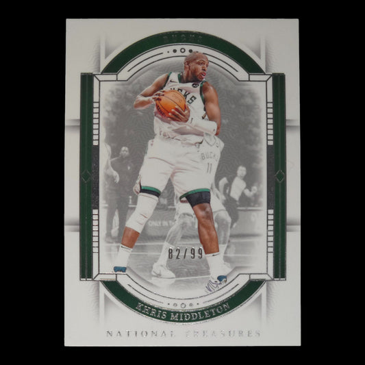 2023-24 KHRIS MIDDLETON 82/99 National Treasures Bucks #74