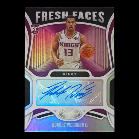2020-21 ROBERT WOODARD II Fresh Faces Autograph Certified Kings FS-WOO