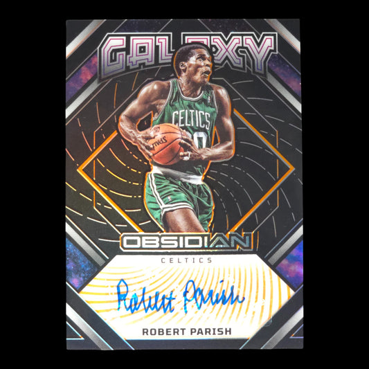 2022-23 ROBERT PARISH Galaxy Auto 5/50 Obsidian Celtics GI-RBP