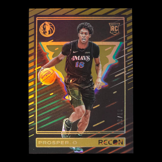 2023-24OLIVIER-MAXENCE PROSPER Gold 10/10 Bookend Recon Mavs #250