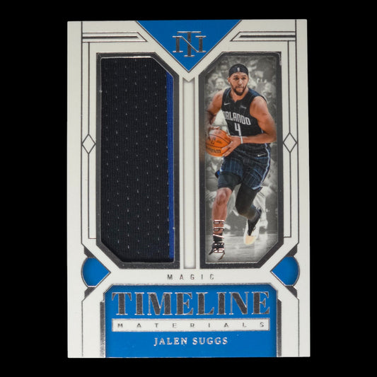 2023-24 JALEN SUGGS Timeline Materials 65/99 Game Worn National Treasures TM-SUG