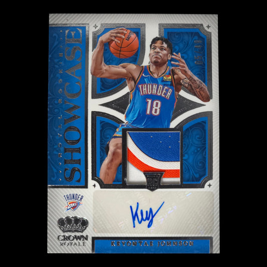 2023-24 KEYONTAE JOHNSON Royal Rookie Showcase 5/49 Crown OKC RS-KTE