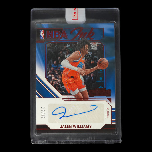 2023-24 JALEN WILLIAMS NBA Ink Red 23/49 Contenders OKC NI-JWO